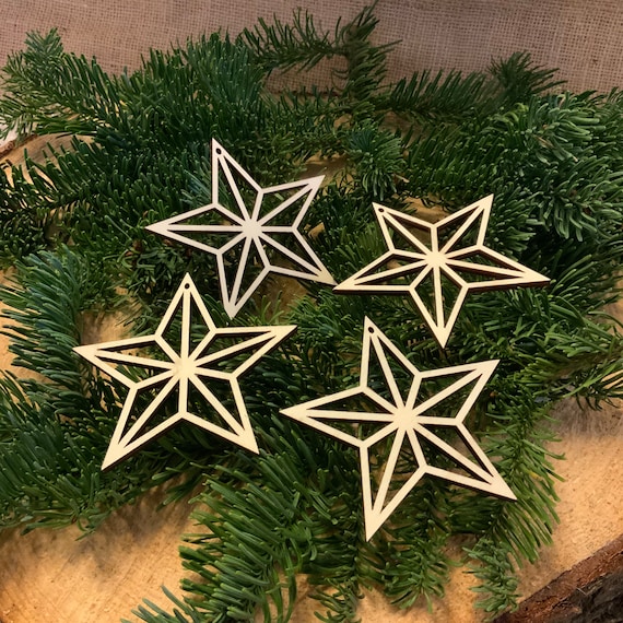 Pendant Set Four Pendant Star Snowflake Christmas Christmas Tree xmas decoration