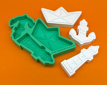 シリコーン型アンカー船灯台型シリコーン型海上コンクリート型鋳造化合物海のギフトペンダント