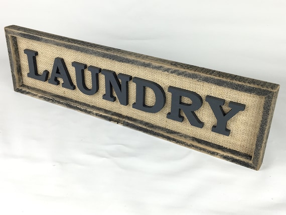 Laundry sign picture decoration shabby wall decoration wood home laundry room mural laundry