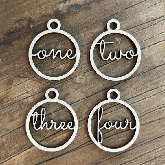 Advent wreath Advent decoration wooden pendant numbers Advent season candle Christmas winter cozy XMAS 1 2 3 4 one two three four English black