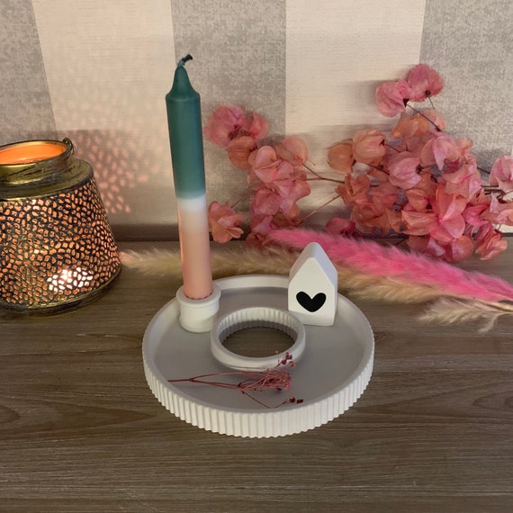 Decoration plate with grooves Raysin tray ring decoration gift DIY gift idea decoration idea