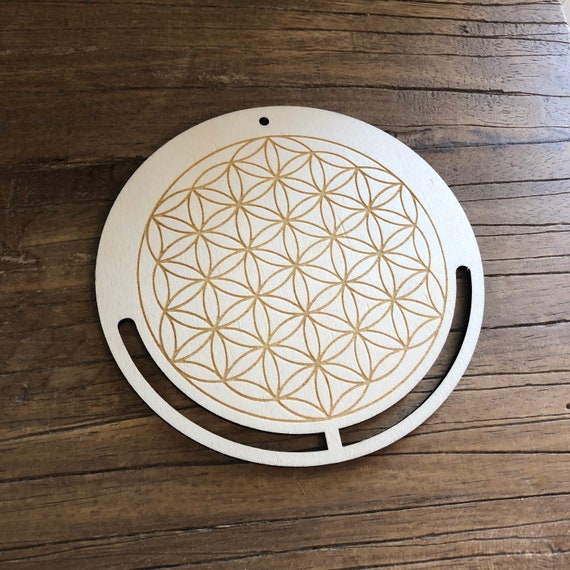 Macrame Flower of Life Wooden Frame Boho Blank Craft DIY Kit Wall Decoration Wood Feng Shui