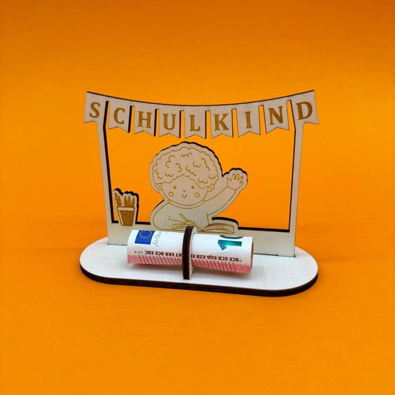 Schoolchild 2025 Gift Wooden Money Display School Enrollment First Class Boy Back to School