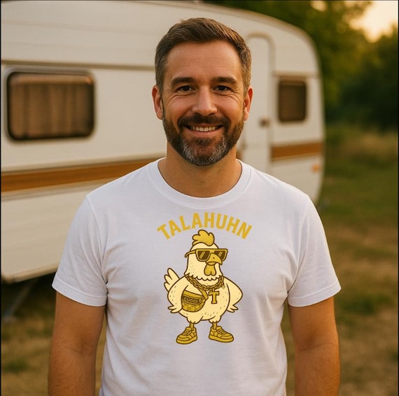 Iron-on image Talahon Talahuhn Hip Hop funny iron-on digital print gold chicken