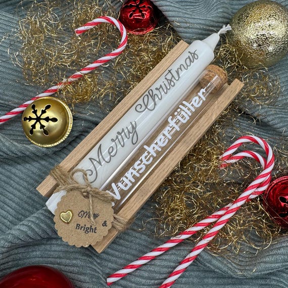 Candle Gift Christmas XMAS Christmas Souvenir Raysin Wish Fulfiller Gift Idea Decoration Wood Christmas Party Advent
