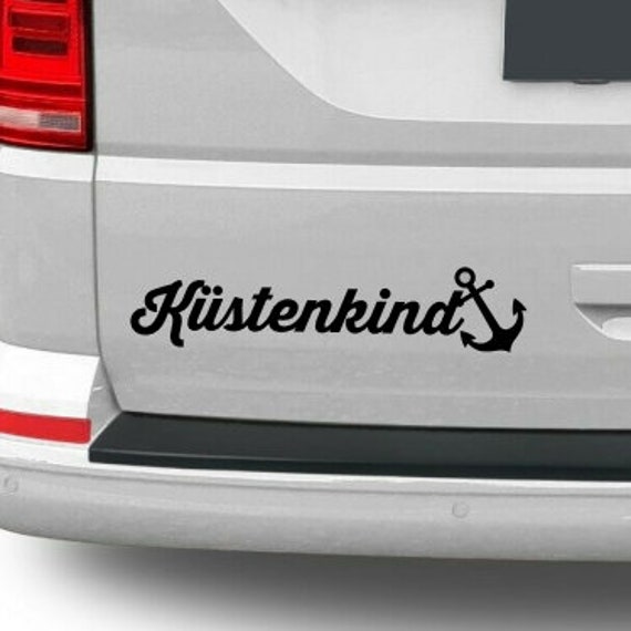 Küstenkind Autosticker various Colors Sticker Sticker Sticker Baltic Sea Coast ahoi Holiday Home Car Anchor