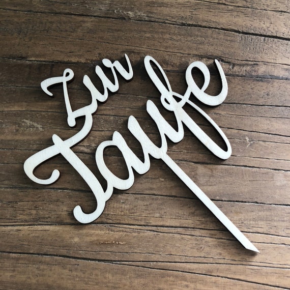 Topper for Baptism Cake Topper Baptism Cake Made of Wood Church Festival Baptism 2025 Cake Topper Cake