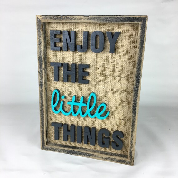 Enjoy the little things decorative picture mural home living decoration wall decoration wooden picture gift