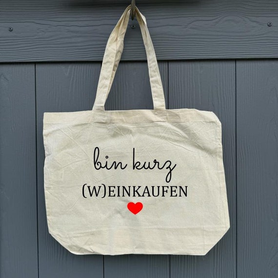 Bag XL Shopper Tote Bag I'm Short Wine Shopping Beach Bag Cotton Market Bag Gift Personalized Bag Shopping Bag Organic