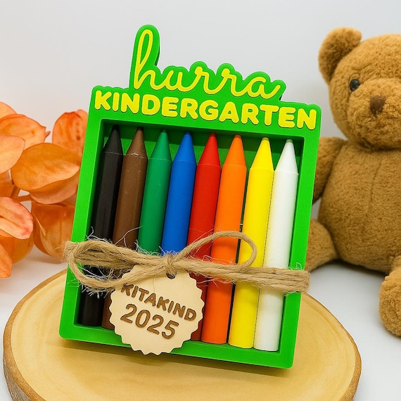 Hurray Kindergarten Gift Box Wax Crayons Kita Kitakind Wax Crayons Gift Box Souvenir Pencil Box
