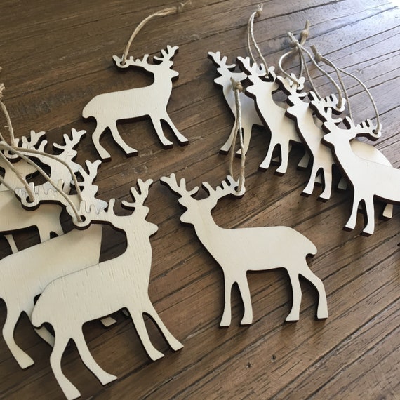 10 x Reindeer Pendant Deer Tree Decorations XMAS Christmas Christmas Deer Elk