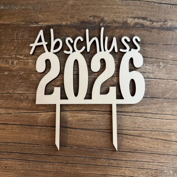 School graduation topper, wooden cake decoration, 26 cake toppers, graduation party cake topper, school celebration, 2026