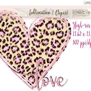 Cuore leopardato png, San Valentino png, disegno a sublimazione, clipart amore cuore, cuore scarabocchio, cuore stampa leopardata, cuore leopardato rosa, San Valentino