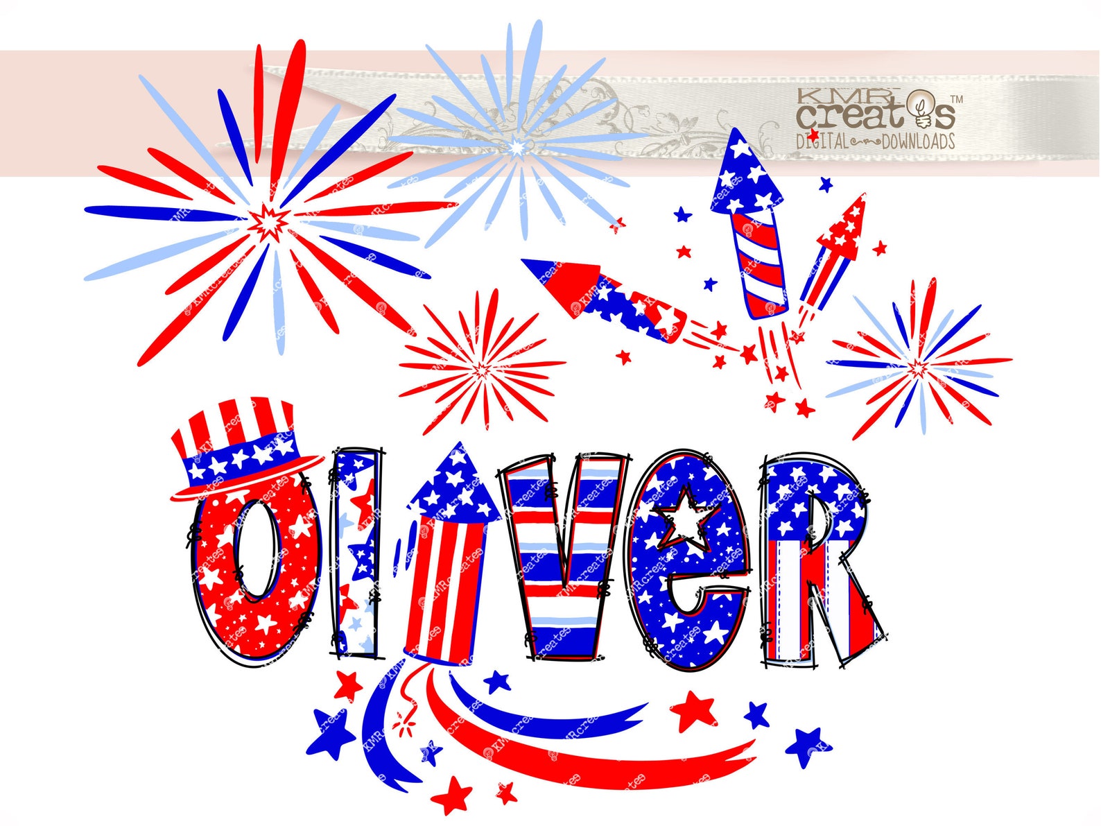 Patriotic Letters, Patriotic Alphabet, 4th of July Letters ...