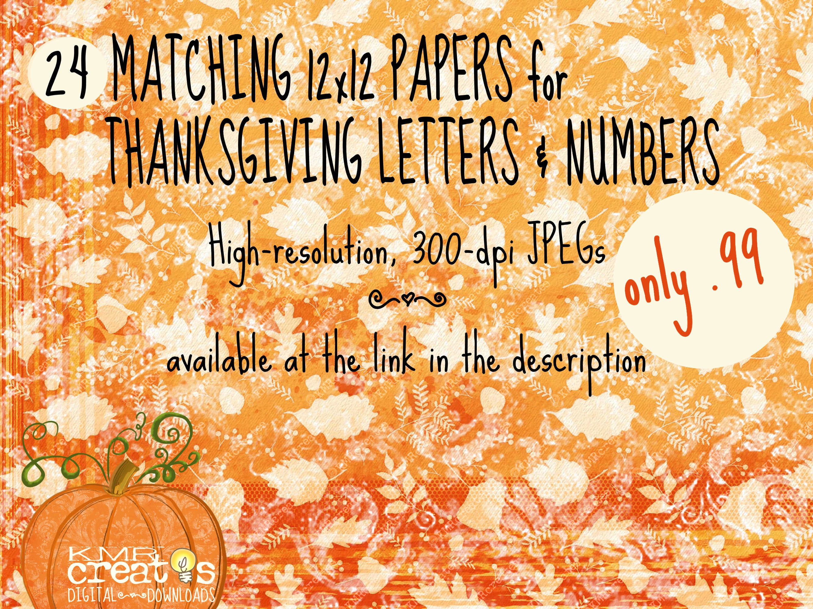 Thanksgiving Letters Clipart Alphabet PNG Thanksgiving - Etsy