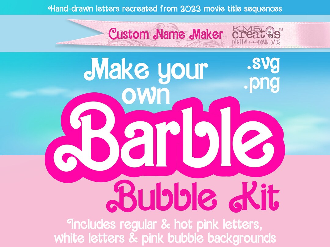 Dolly Bubble Letters, Retro Dolly Letters, Diy Bubble Letters, Cricut Cut File Svg, Pink Bubble