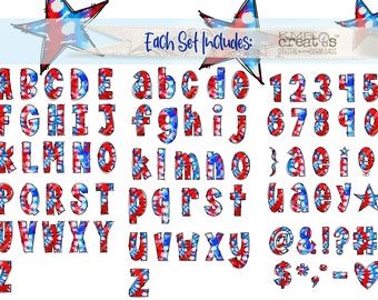 Patriotic Tie Dye Doodle Letter Pngs, Patriotic Alphabet, 4th of Patriotic Tie Dye Doodle Letter Pngs, Patriotic Alphabet, 4th of