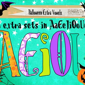 Letras de Halloween, paquete de imágenes prediseñadas PNG, letras doodle PNG, alfabeto de Halloween, fuente de Halloween PNG, diseño de sublimación, clipart de fuente doodle imagen 6