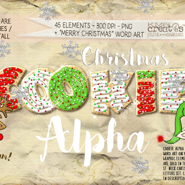 Christmas cookie, letters clipart png, Cookie font png, Cookie letters png, Cookie alphabet, Christmas letters, printable clipart, Christmas