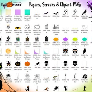 Letras de Halloween, paquete de imágenes prediseñadas PNG, letras doodle PNG, alfabeto de Halloween, fuente de Halloween PNG, diseño de sublimación, clipart de fuente doodle imagen 4