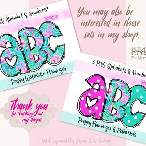 Letras Alfabeto Floral Paisley Doodle PNG, alfabeto floral PNG, alfabeto arcoíris brillante, números florales PNG, letras Alfabeto Doodle, flor PNG imagen 6