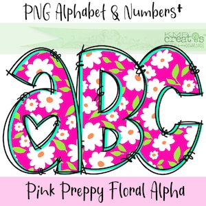 Alfabeto de flores de verano de muy buen gusto rosa pngs, pngs de letras del alfabeto, alfa floral de verano, alfa de flores de muy buen gusto, números florales png, doodle alfa
