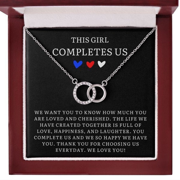 Polyamory Necklace, To Our Girlfriend, Polyamory Jewelry, Romantic Throuple Gift, Polyamory Triad Gift, Polyamorous Family, Throuple Jewelry