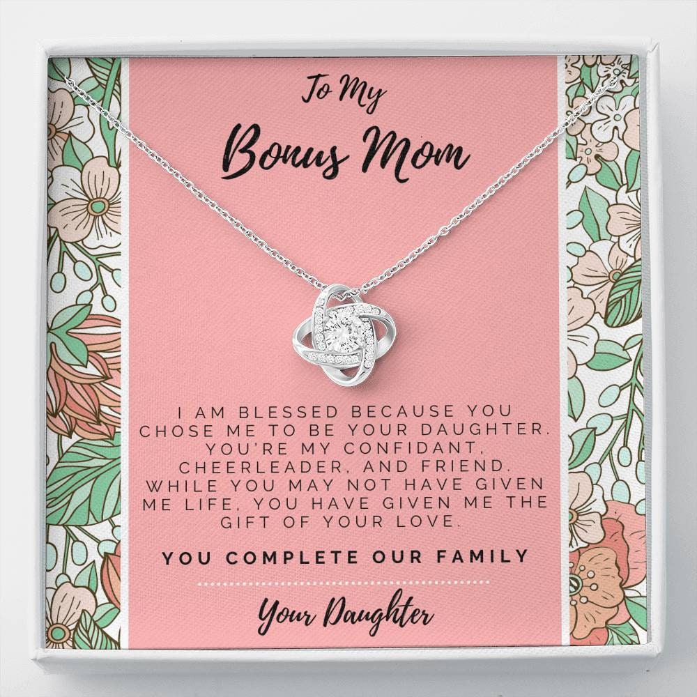 Mother Day Gift. Bonus Mom Gift Step Mom Birthday Gift Necklace for Bonus Mom