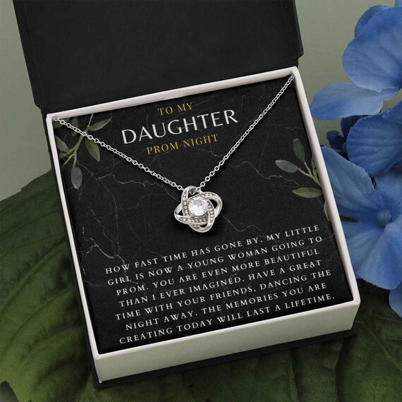 Daughter Prom Gift From Parents Necklace Jewelry From Mom and Dad