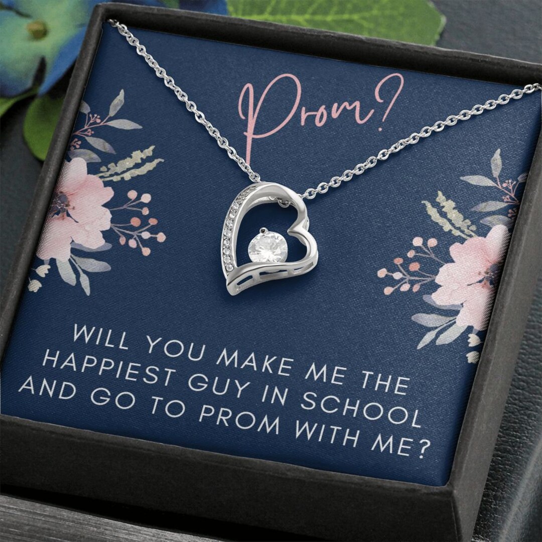 Prom Proposal Gift to Date, Ask to Prom Necklace, Prom Necklace, Prom
