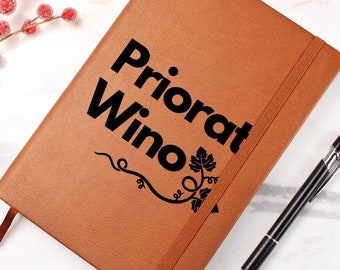 Priorat Wine Journal, Catalonia Wine Tasting Journal, Spanish Wine, Garnacha Wine, Wine Notebook, Priorat Winery, Sommelier Gift