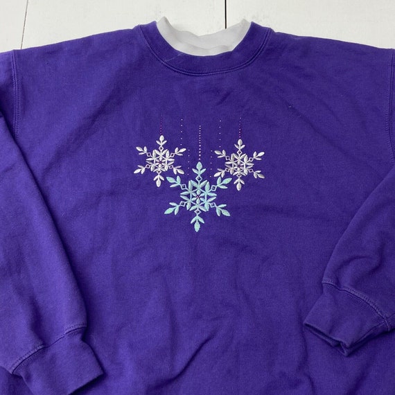 Vintage M&C Sportswear Purple Christmas Holiday S… - image 2
