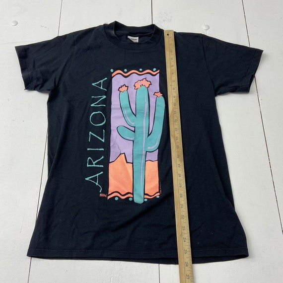 Vintage Arizona Black Southwest Cactus Graphic Sh… - image 7