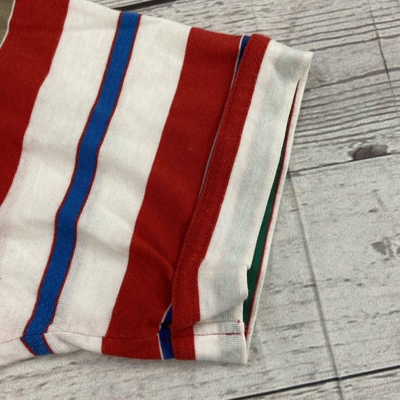 Vintage Arrow Red Stripe Short Sleeve Polo Shirt … - image 6