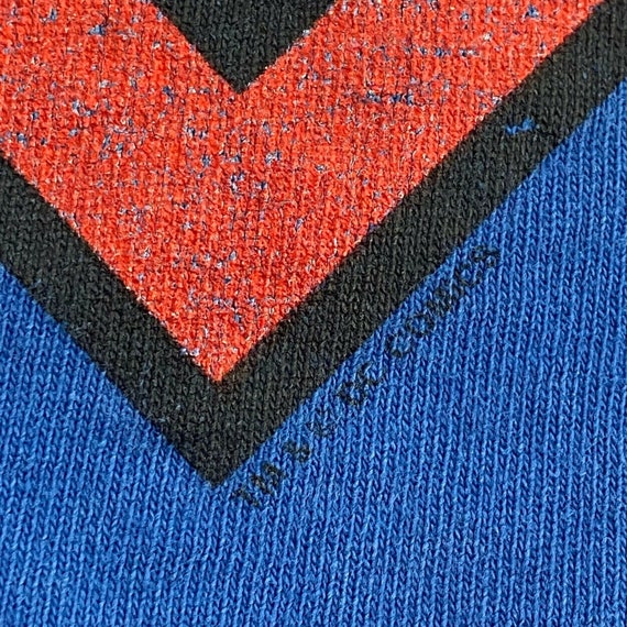 Vintage Superman Blue Short Sleeve Graphic T-Shir… - image 5