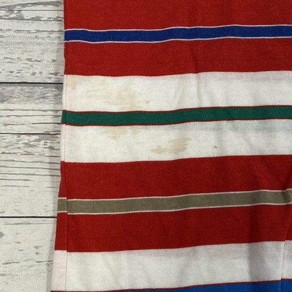 Vintage Arrow Red Stripe Short Sleeve Polo Shirt … - image 4
