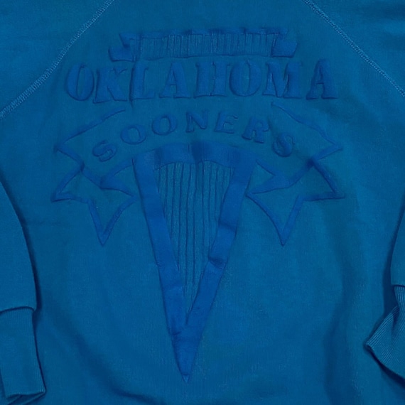 Vintage Blue OU Oklahoma Sooners NCAA Sweatshirt … - image 2