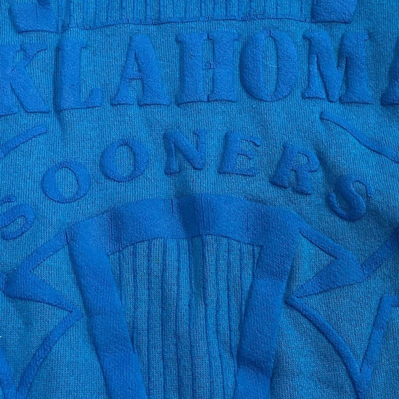 Vintage Blue OU Oklahoma Sooners NCAA Sweatshirt … - image 3