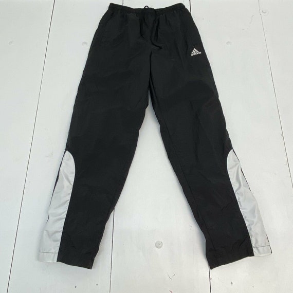 Adidas Mens Essential 3 Stripe Fleece Pant - Black/White AllSportStore.com