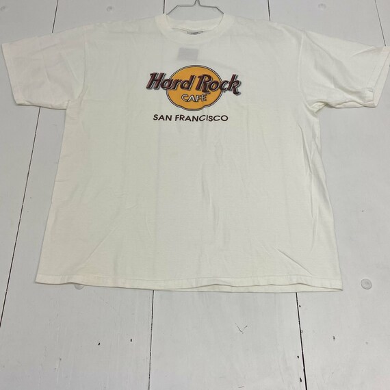 Vintage Hard Rock Cafe San Francisco camiseta blanca de manga corta hombres tamano XL Etsy Espana