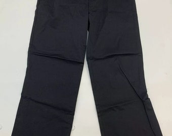 Objetos necesarios Pantalones holgados con corte de bota para mujer Talla Mediana Negro Vintage Nuevo