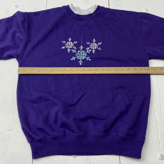 Vintage M&C Sportswear Purple Christmas Holiday S… - image 5