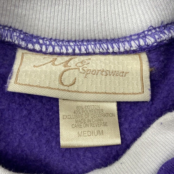 Vintage M&C Sportswear Purple Christmas Holiday S… - image 7