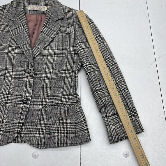 Vintage Young Pendelton Wool Plaid Blazer Juniors… - image 6