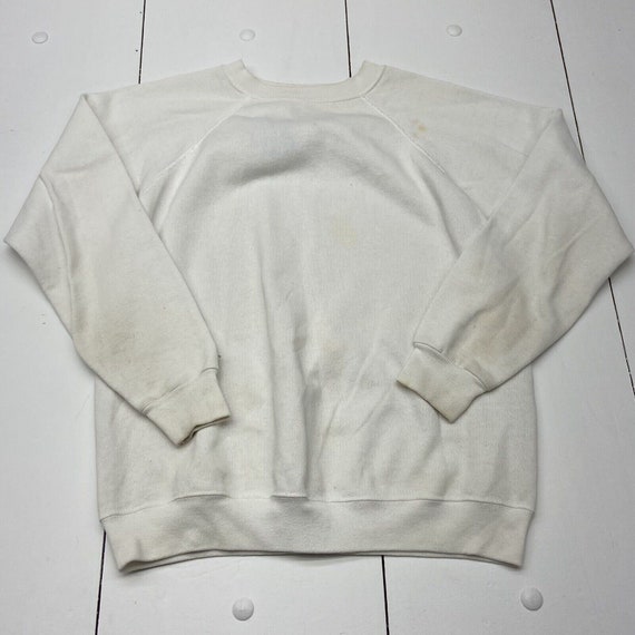 White hanes sweater hot sale