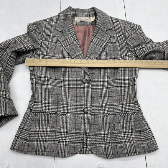 Vintage Young Pendelton Wool Plaid Blazer Juniors… - image 5