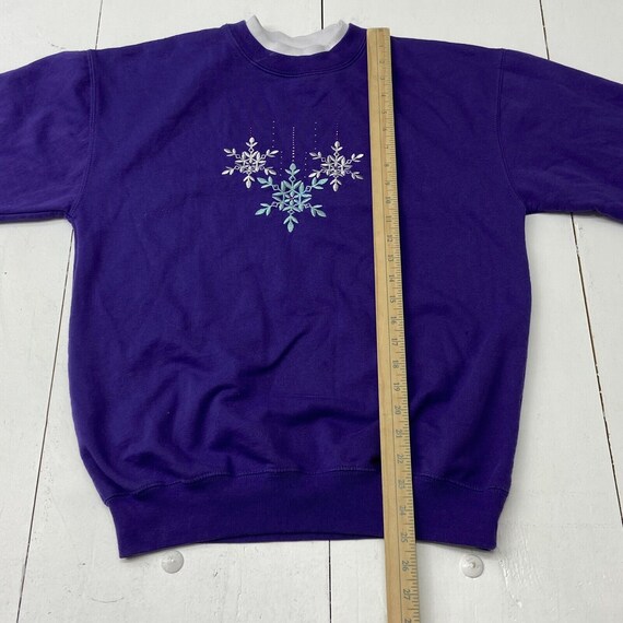 Vintage M&C Sportswear Purple Christmas Holiday S… - image 4