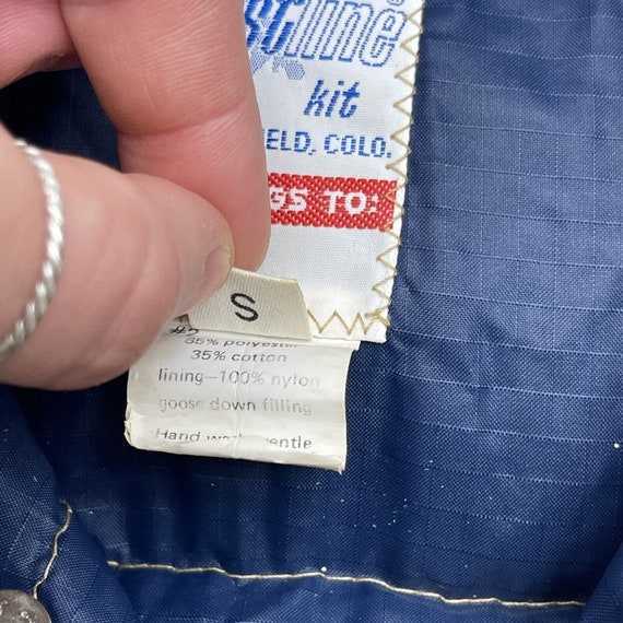 Vintage Frostline Kit Beige Zip Up Vest Mens Small - image 4