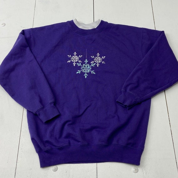 Vintage M&C Sportswear Purple Christmas Holiday S… - image 1