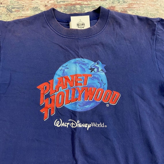 Vintage Planet Hollywood Disney World 1991 Blue T… - image 2